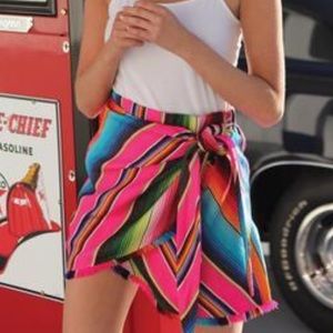 Judith March serape wrap skirt.